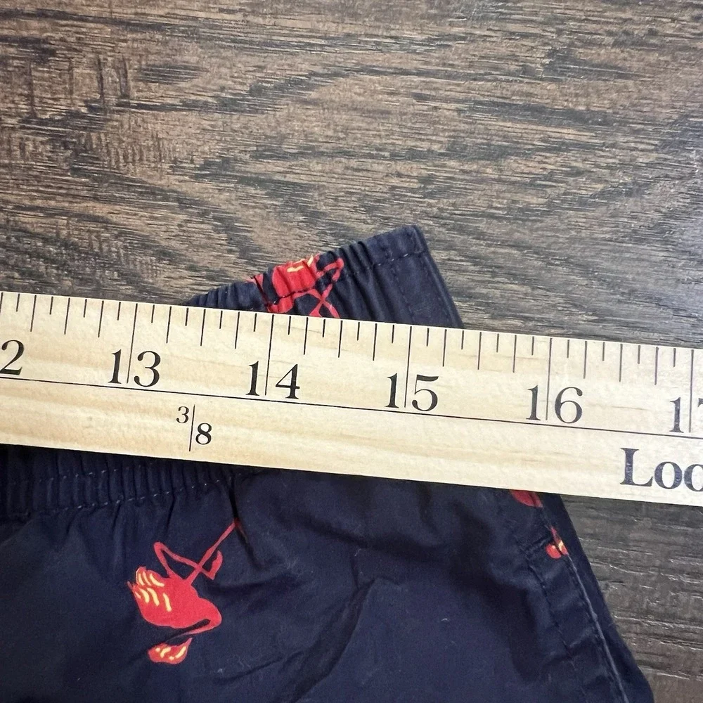 Vintage Polo Sport Ralph Lauren All Over Print Swim Flamingo‎ Swim Trunks M Logo
